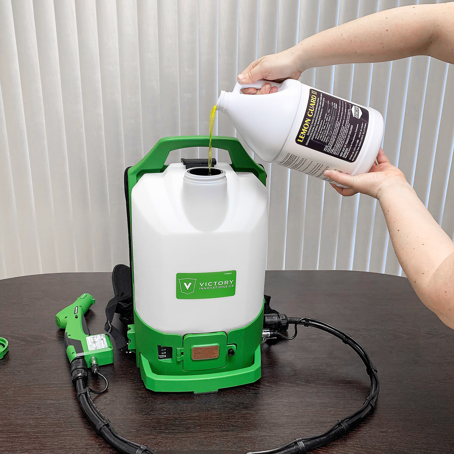 Victory Electrostatic Sprayer Backpack with 1 Gallon Disinfectant