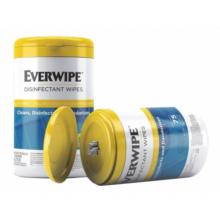 Everwipe Everwipe Disinfectant Wipes (75 Wipes/Tub, 6 Tubs/Case)